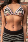 Layered Pattern Triangle Top