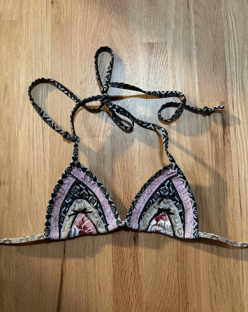 Layered Pattern Triangle Top