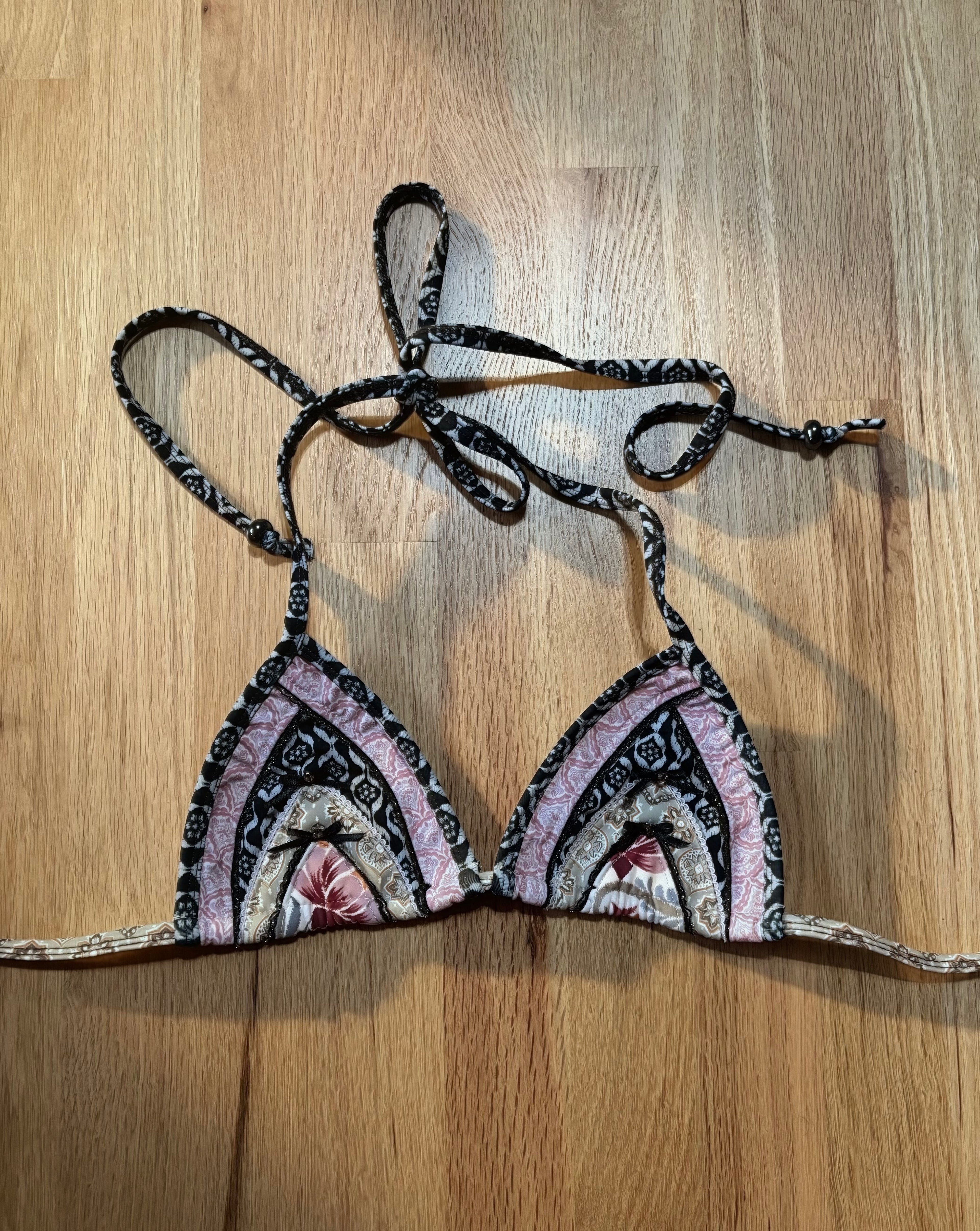 Layered Pattern Triangle Top
